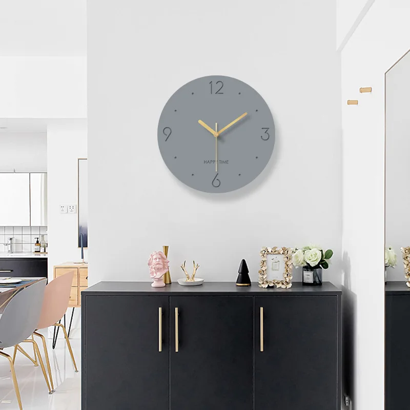 Настенные часы в скандинавском стиле акриловые простые бесшумные настенные для