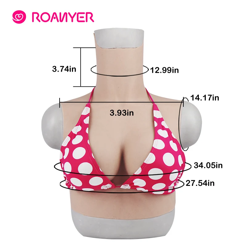 Roanyer Реалистичная искусственная грудь силиконовая форма груди для трансвеститов