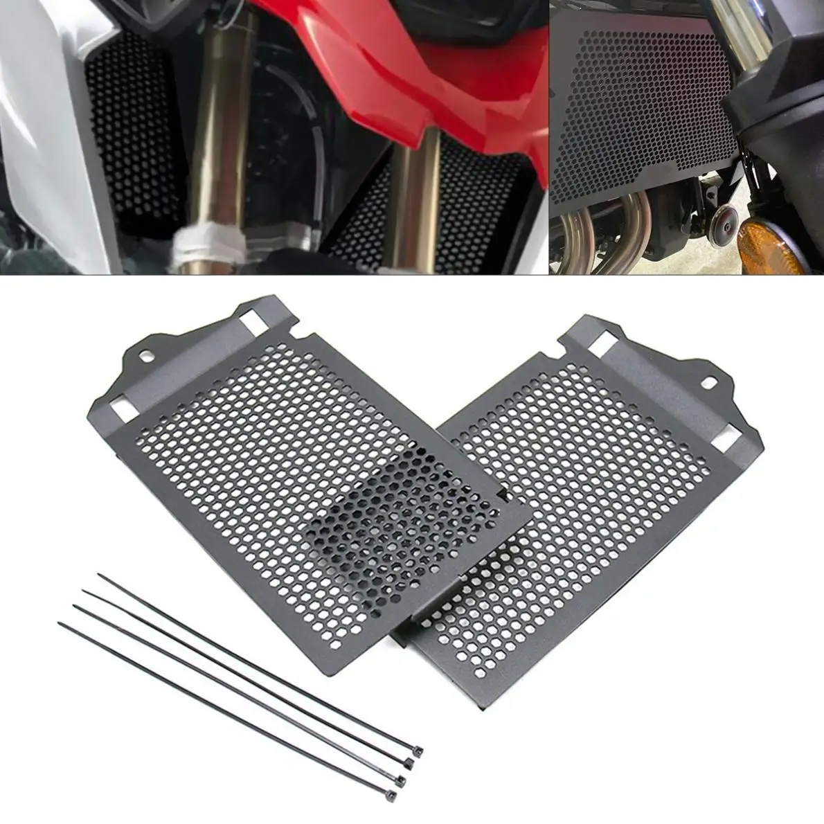 Прочный Мотоциклетный Бак для Воды чистая крышка радиатора защитная решетка