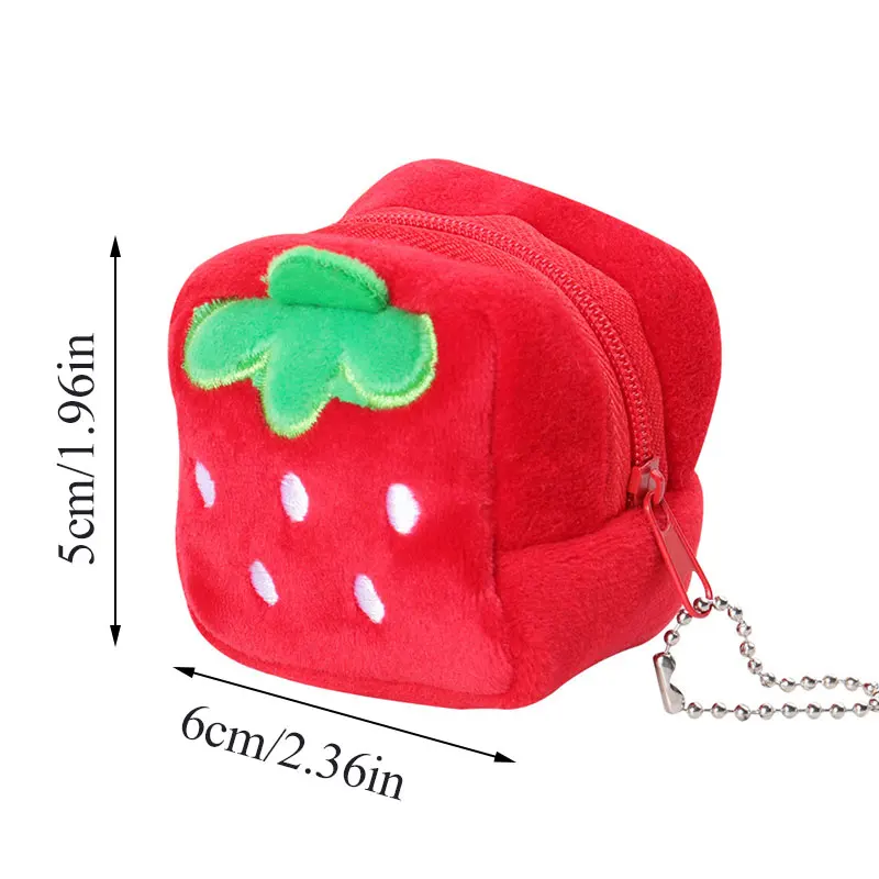 Кошелек для мелочи девочек миниатюрный бумажник милый плюшевый клатч на молнии с