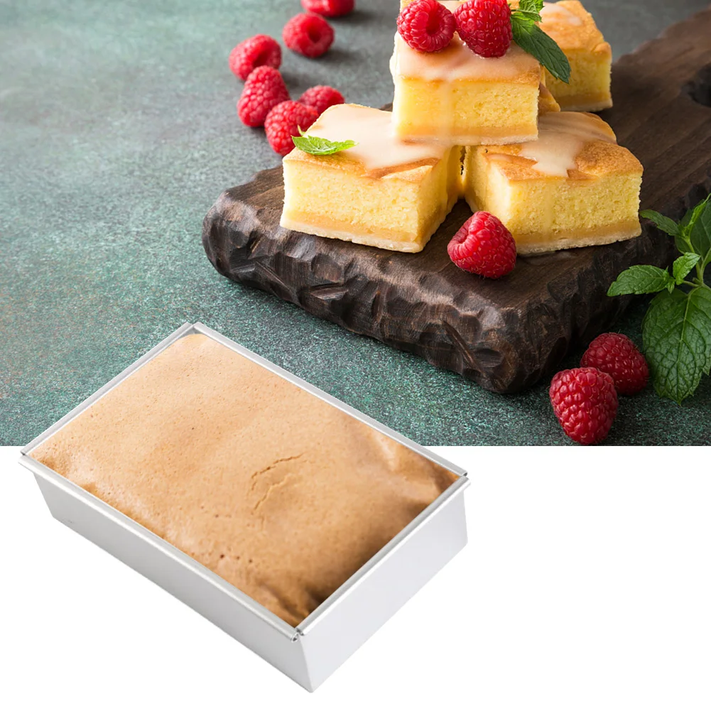 

Home Loaf Aluminium Alloy With Lid Quick Demoulding Kitchen Tin Bakeware Restaurant Cake Easy Clean Non Stick Baking Pan