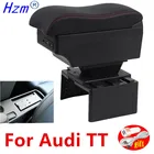 Подлокотник для Audi TT Coupe, для Audi TT, TTS, TTRS, внутренние детали, специальные детали, подлокотник для автомобиля, светодиодный ный контейнер для хранения, светодиод USB