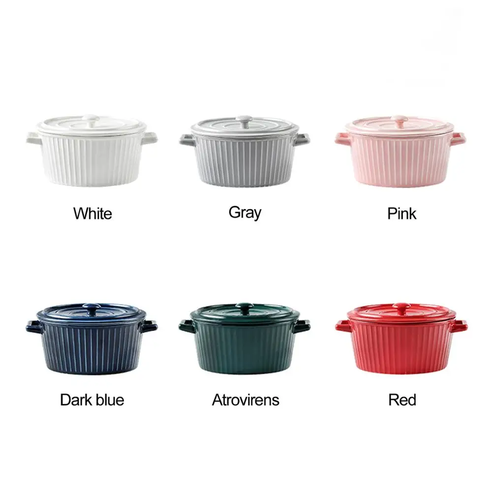 Красочная Бытовая Керамическая большая миска для лапши быстрого приготовления с