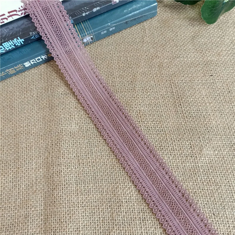 

S1867-1 width 3.7cm Bright Two Colors white black latest style of thick lace Trim for clothing decoration