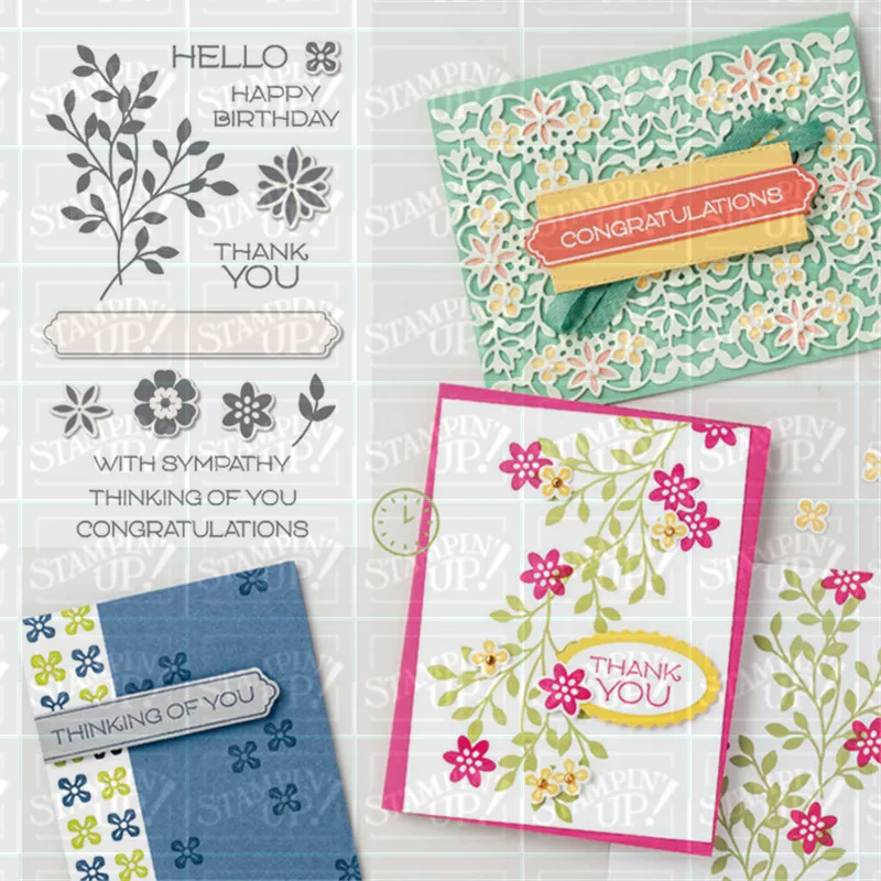

Vine Design Metal Cutting Dies and Stamps Decoration Letters for Scrapbooking Craft Stencil DIY Album Template Decor Model