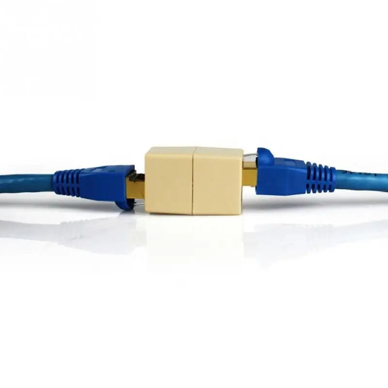 10 шт./лот сетевой Ethernet Lan кабель Joiner двусторонний 8 контактов соединитель муфты RJ45