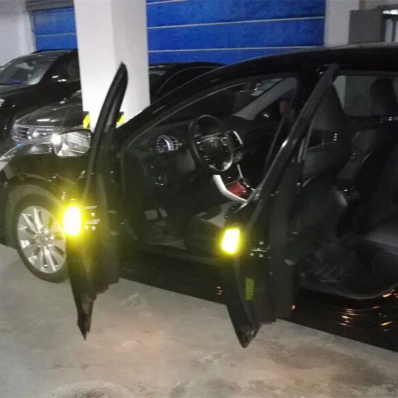 4 шт./компл. автомобиля Стикеры отверстия автомобильной двери светоотражающая