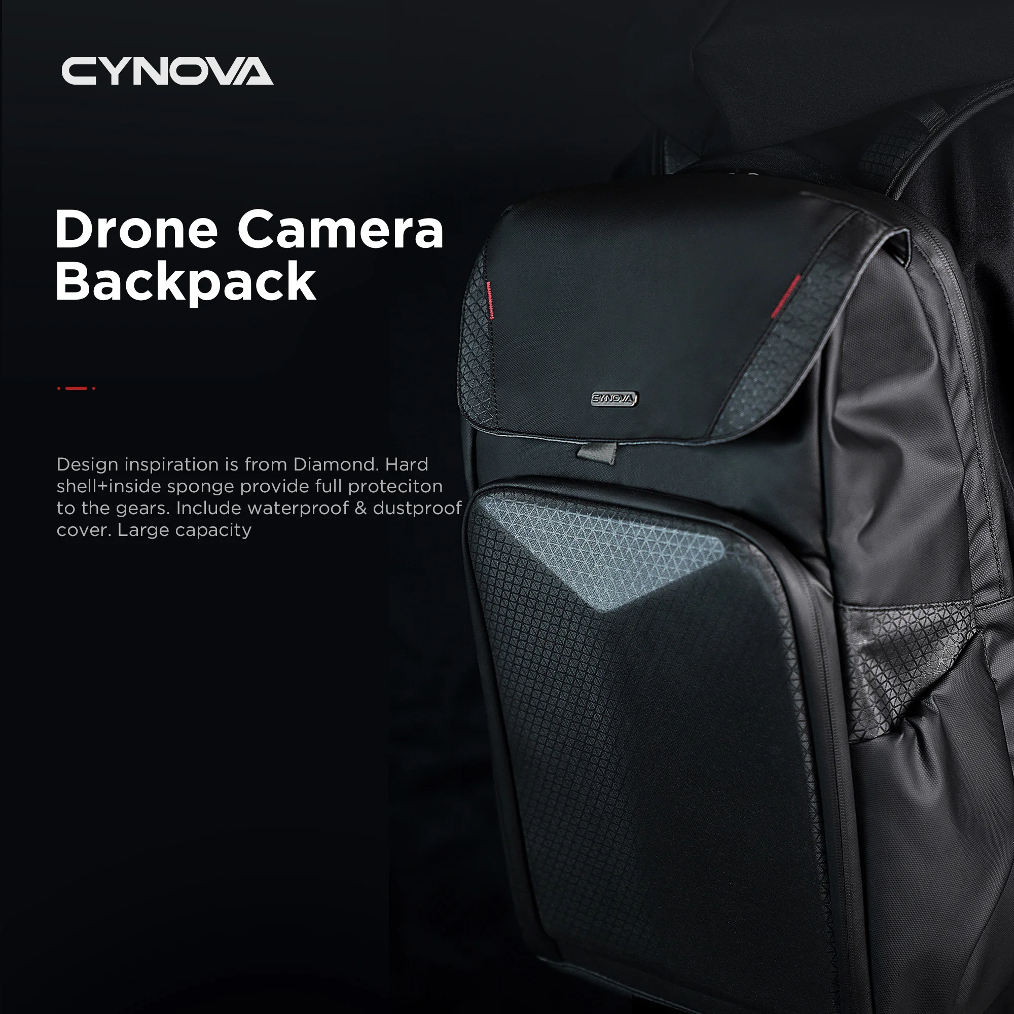 cynova drone camera backpack for dji mavic 3 cine air 2s mini se 2 zoom pro free global shipping