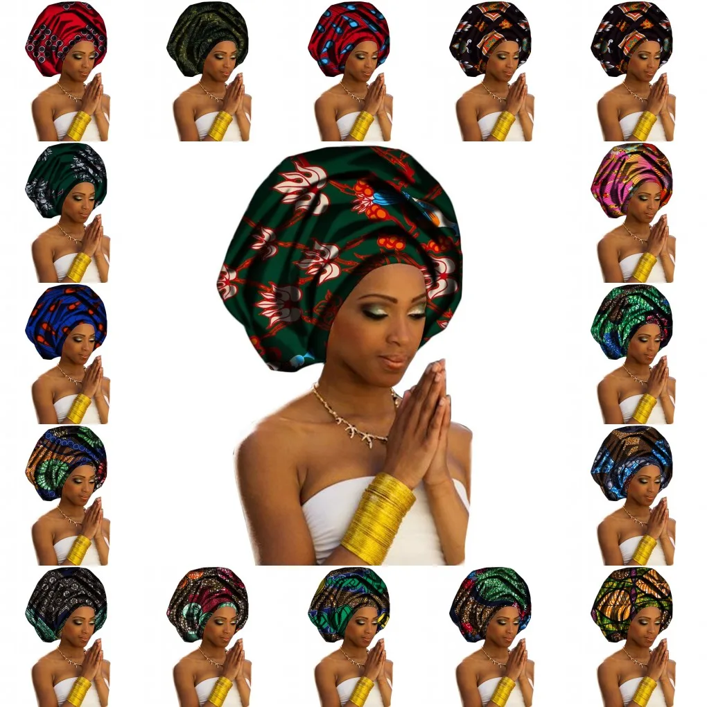 Национальный декоративный шарф шали Женский Африканский хлопковый головной