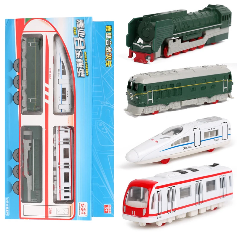 Игрушка поезд JIAYE игрушка симулятор 1: 87 набор скоростных поездов из сплава