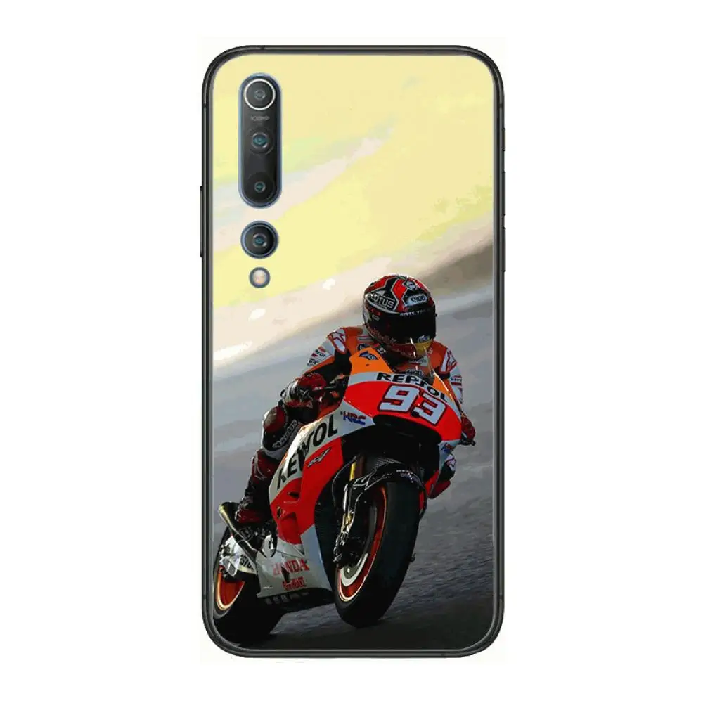 

M-Marc Marquez Moto Gp 93 Phone Case For xiaomi mi11 5g 10 liti Ultra 9Pro SE 3 8 Note Anime Black Cover Silicone Back Pretty tp