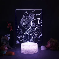 anime attack on titan 3d lamp levi ackerman led panel lights gift for friend manga room decor usb light shingeki no kyojin