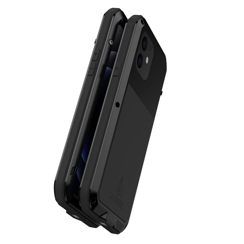 

Waterproof Metal Swimming Diving Phone Case For iPhone 12 Mini Luxury Heavy Duty Armor Shock Dirt Dust Proof Aluminum Case
