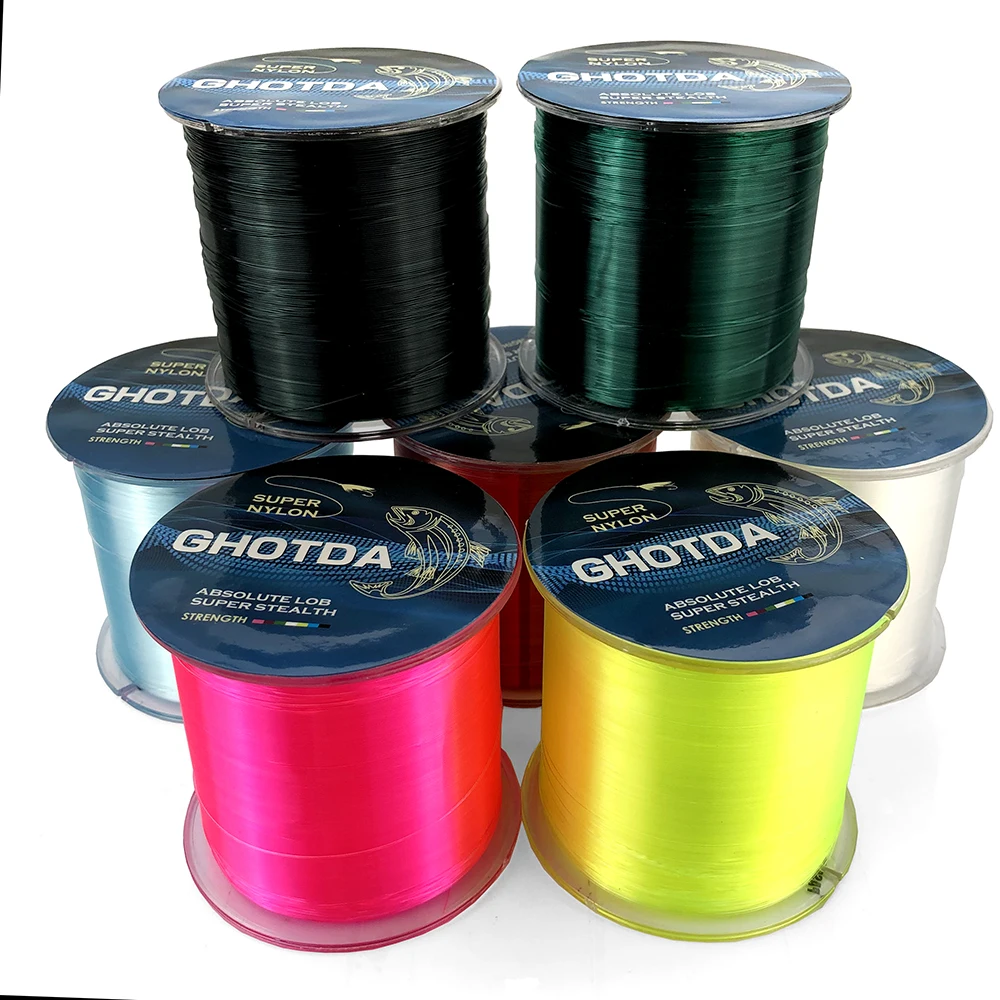 GHOTDA 5-30 фунтов 500 м 0,168-0,5 мм нейлоновая леска супер сильная мононить