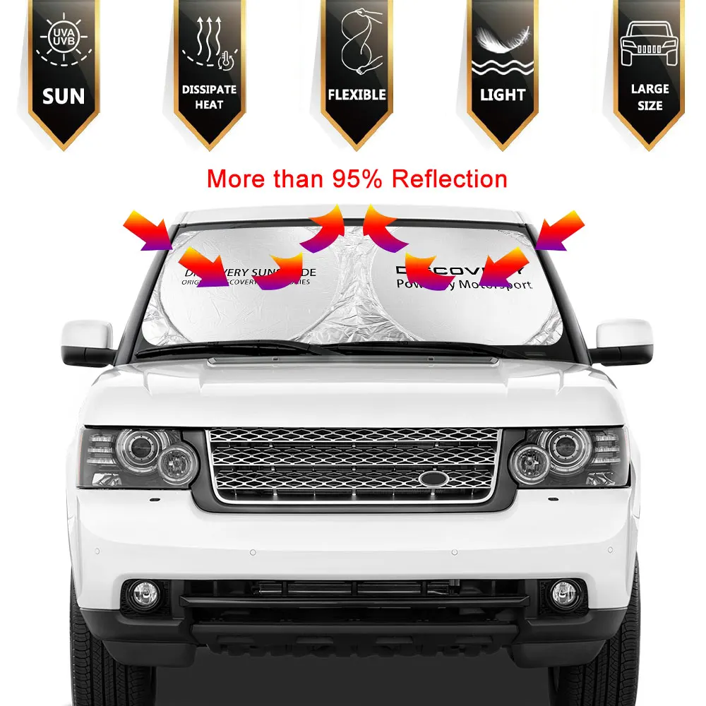 

Car Windshield Sun Shade Cover For Land Rover Autogiography Discovery Evoque Freelander SUPERCHARGED SVR Velar Auto Accessories