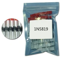 100pcs 1n5819 do 41 in5819 1a 40v 5819 schottky diode