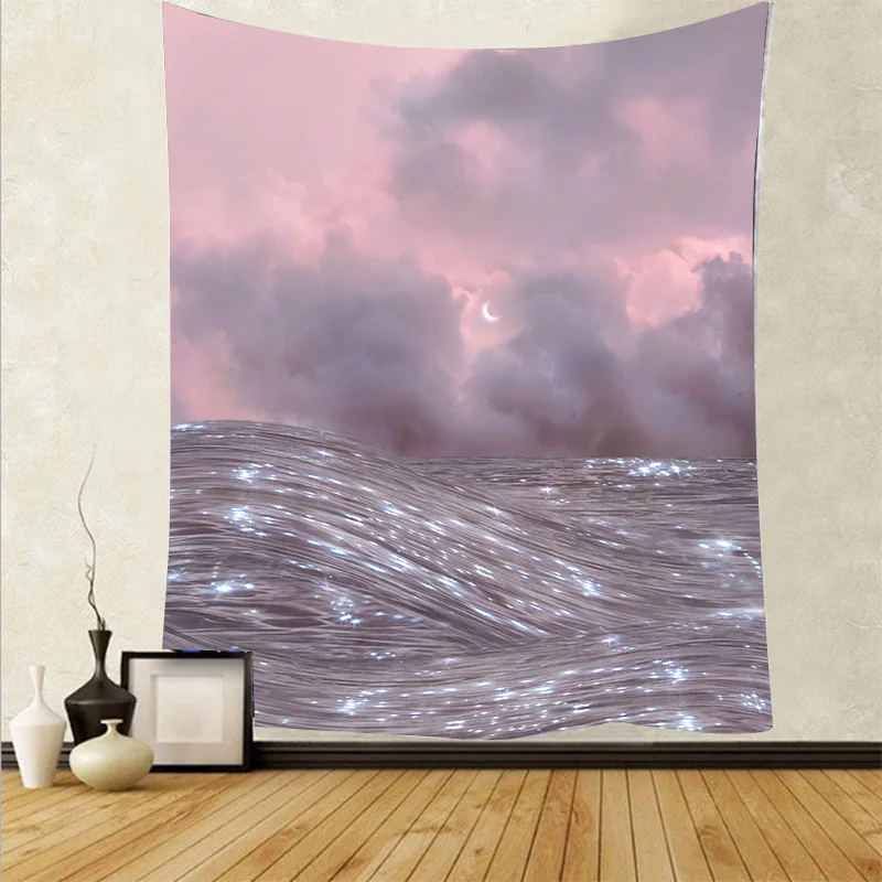 Настенный подвесной психоделический гобелен с рисунком Манделы коврик для йоги