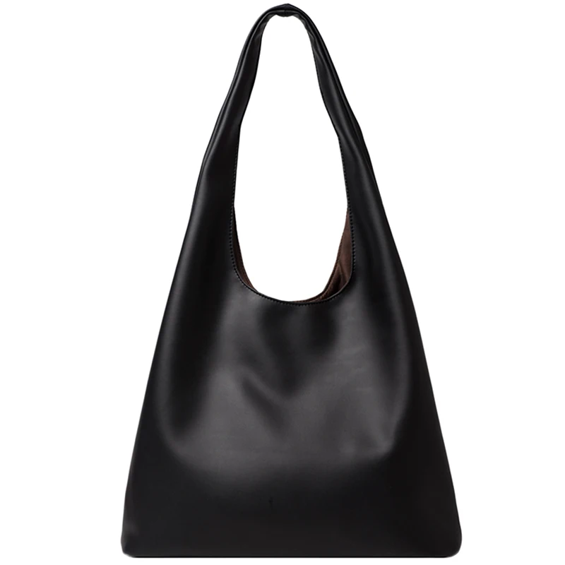 

High Capacity PU Leather Bags For Women 2021 Autumn Winter Trend Branded Ladies Shoulder Travel Handbags and Purses HO969