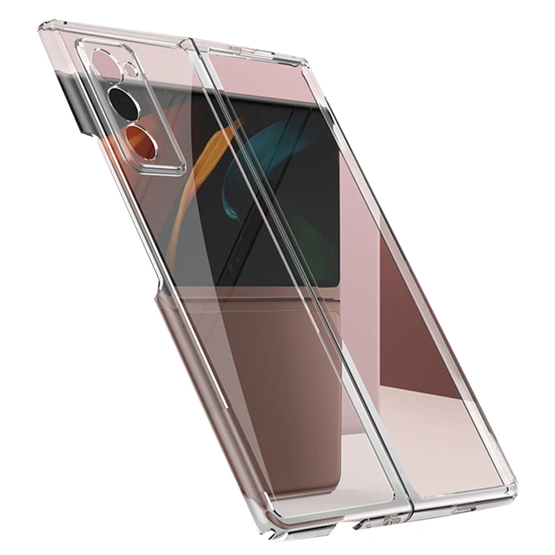 

for Samsung Galaxy Z Fold 2 Case Plating Transparent Hard PC Cover for Samsung Galaxy Z Fold2 5G