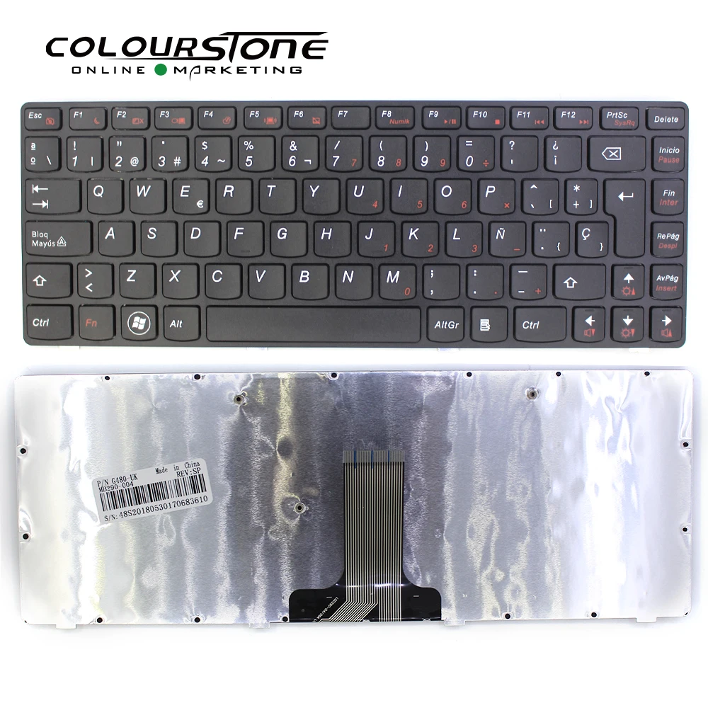 

Spanish Laptop Keyboard For LENOVO G480 G480A G485 G485A Z380 Z480 Z485 G490AT G490 B480 B485 G410 G405 Black SP Teclado