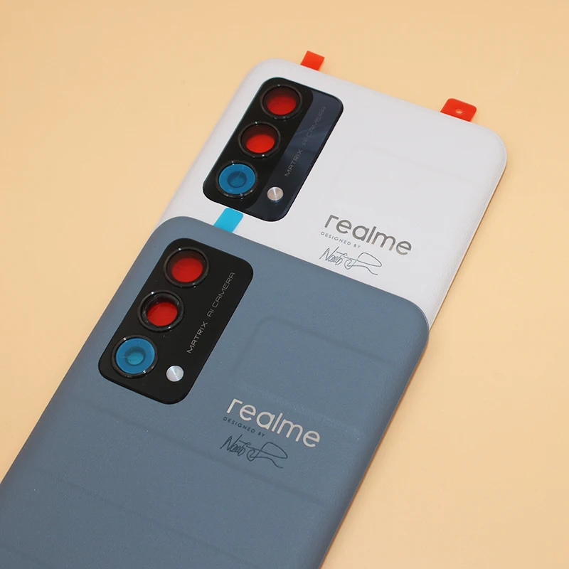 new fashion battery back cover high quality leather rear door housing panel case for realme gt master edition with camera lens free global shipping