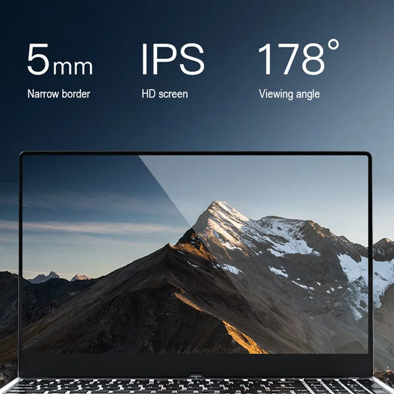 Intel Core i7 4500U Gaming Laptop Ultra-thin Full Screen Notebook Office Work 2 orde  Laptops 15.6 inch Large Screen PC Compute