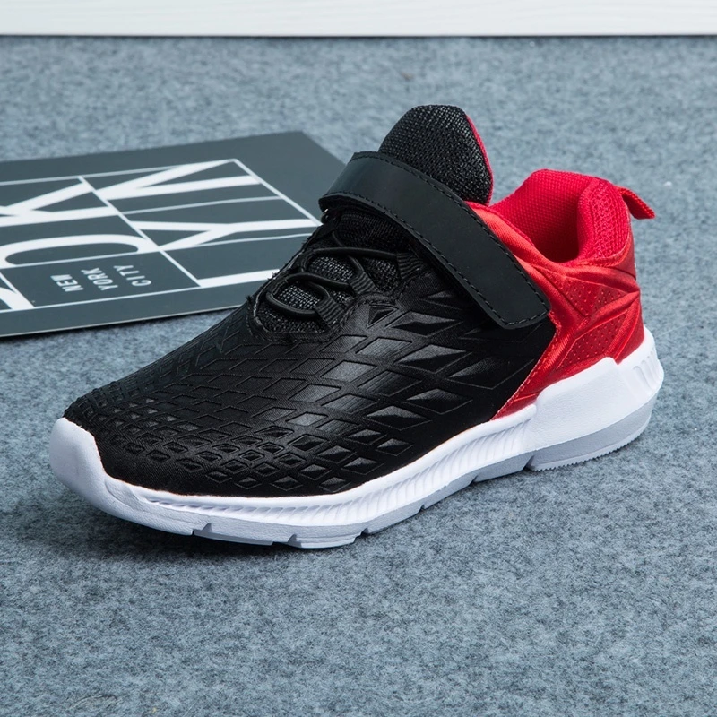 Брендовая детская обувь для бега легкие кроссовки мальчиков и девочек черная