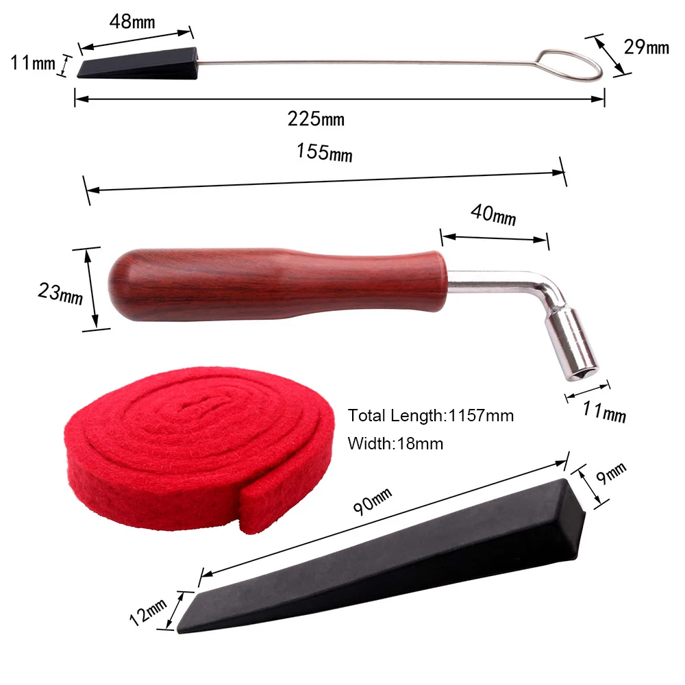 

Набор для настройки пианино, комплект отключений 6 шт. с гаечным ключом для настройки, темпераментная полоса, резиновые отключения звука для...