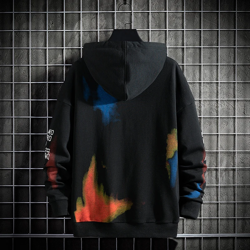 

SingleRoad Mens Hoodies Men 2021 Spring Print Sweatshirt Japanese Streetwear Harajuku Hip Hop White Hoodie Men Sweatshirts