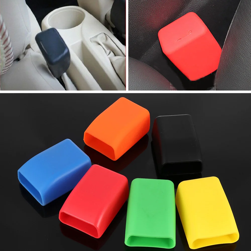 Colorful Seat Belt Buckle Protective Cover Silicone Universal Car Safety Anti Scratch Dust Case Automobiles Interior Accessories |