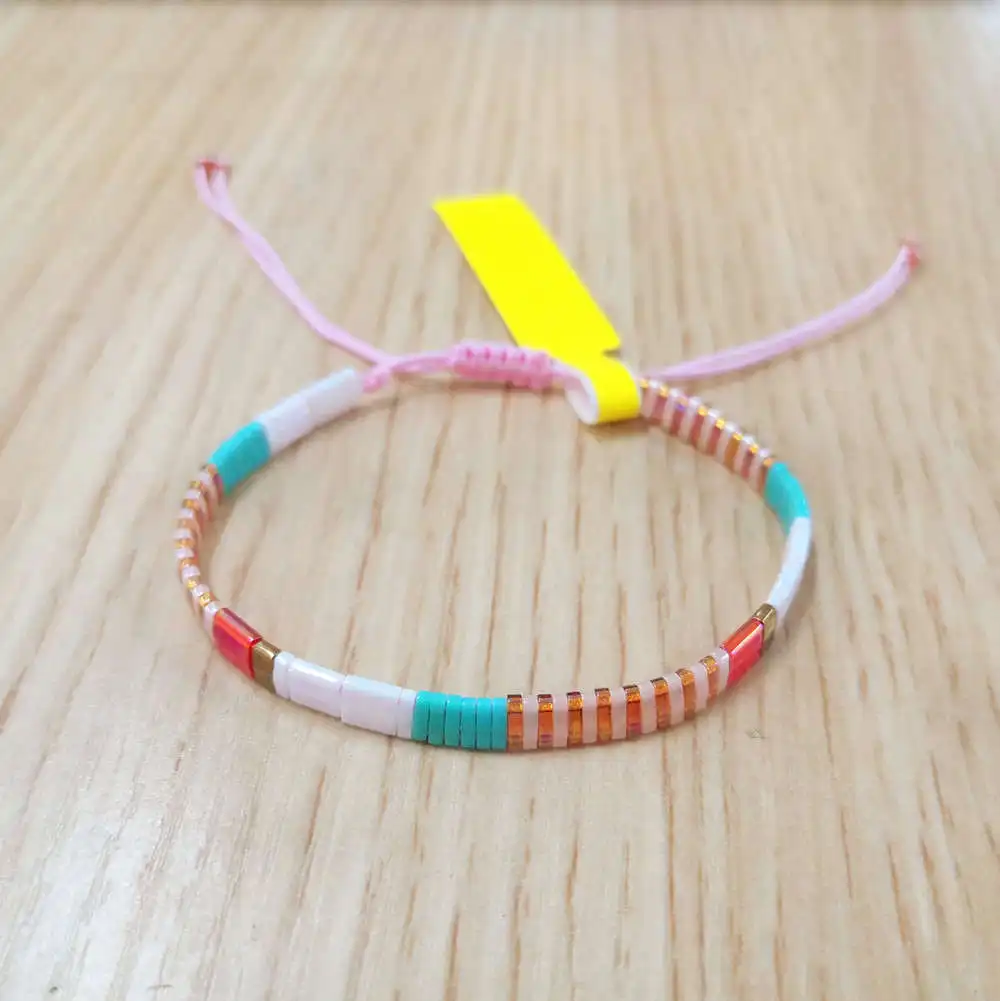 TL-B190245A Go2boho Miyuki Tila браслет с бусинами, браслеты для женщин, Летний пляж, Boho Pulseras Mujer, ювелирные изделия, красочные, Insta Janpan Miyuki joyeria - Окраска металла: TL-B190245A