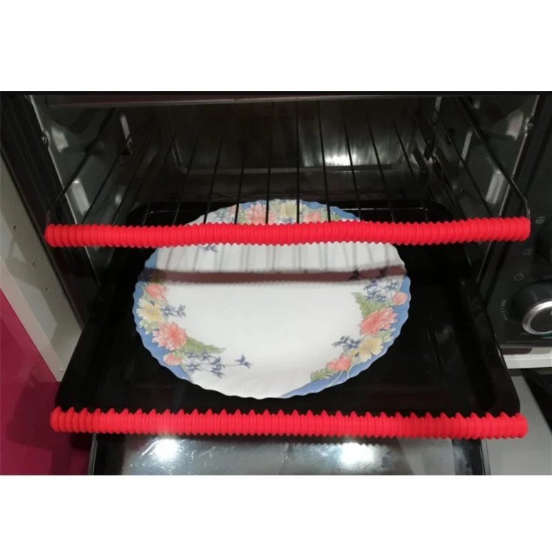 ULKNN 2 шт./лот красная силиконовая полка для духовки термостойкая 355 мм|edge guard|guardedge |