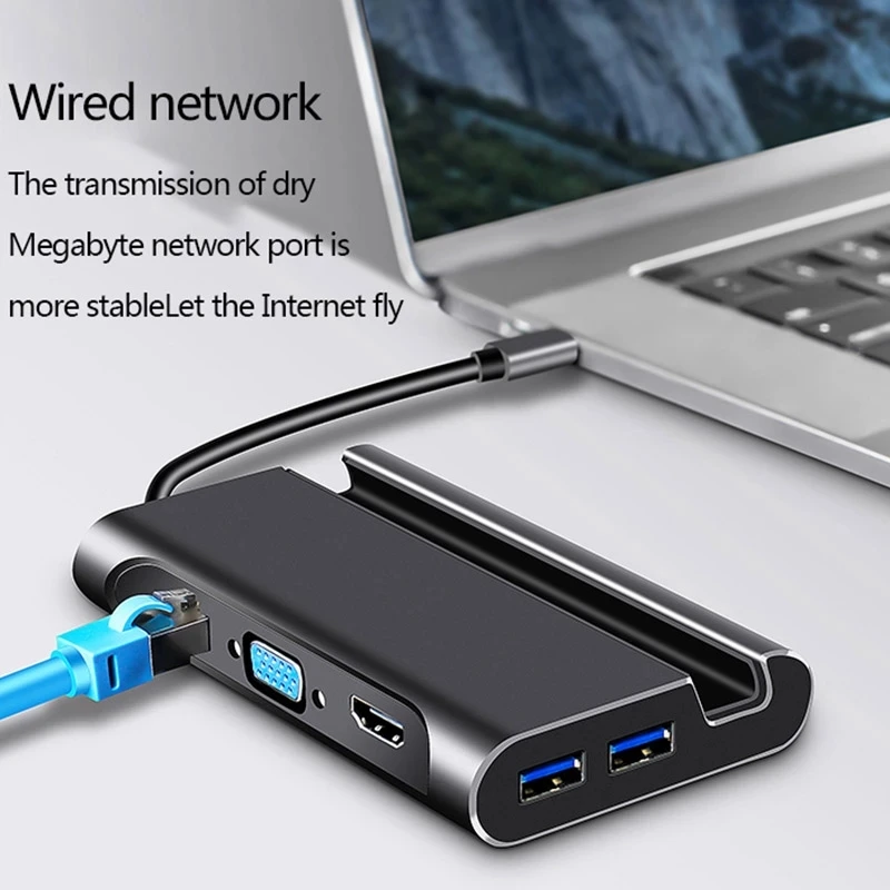 Тип C базовый разъем USB 3 0 HDMI для VGA RJ45 PD ноутбука MacBook Pro HP поверхность Dell Estacao Dex Lenovo