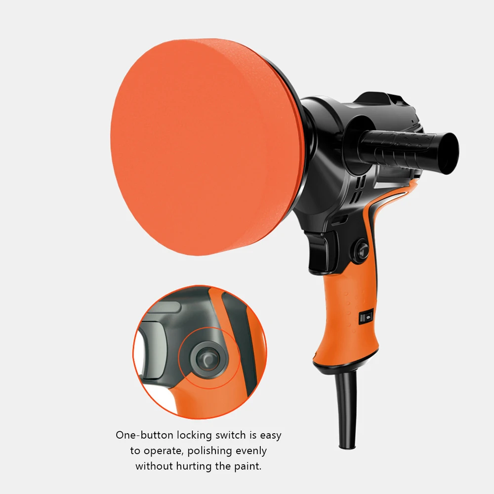 Multifunctional 980W Adjustable Speed Car Electric Waxing Polisher Polishing Machine Six Gears for Automobile Furniture | Инструменты