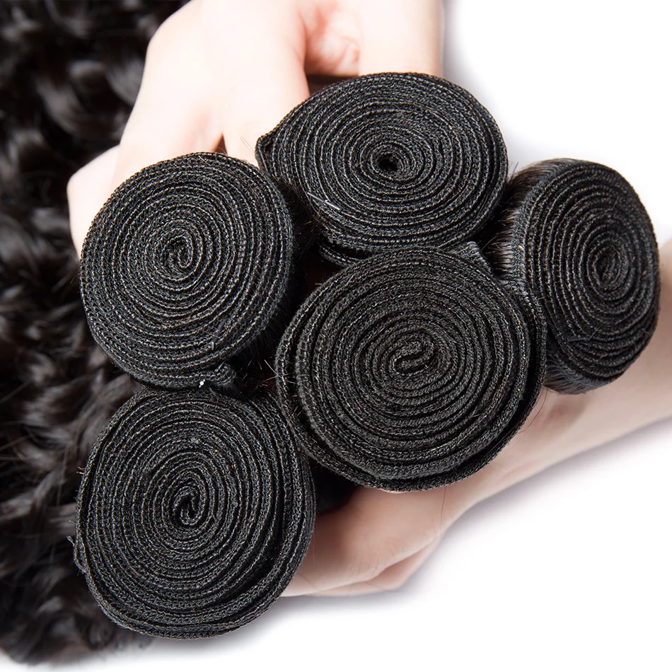 ALIBELE Малазийская волна воды 4 или 3 пучка с закрытием три/бесплатно/средняя часть