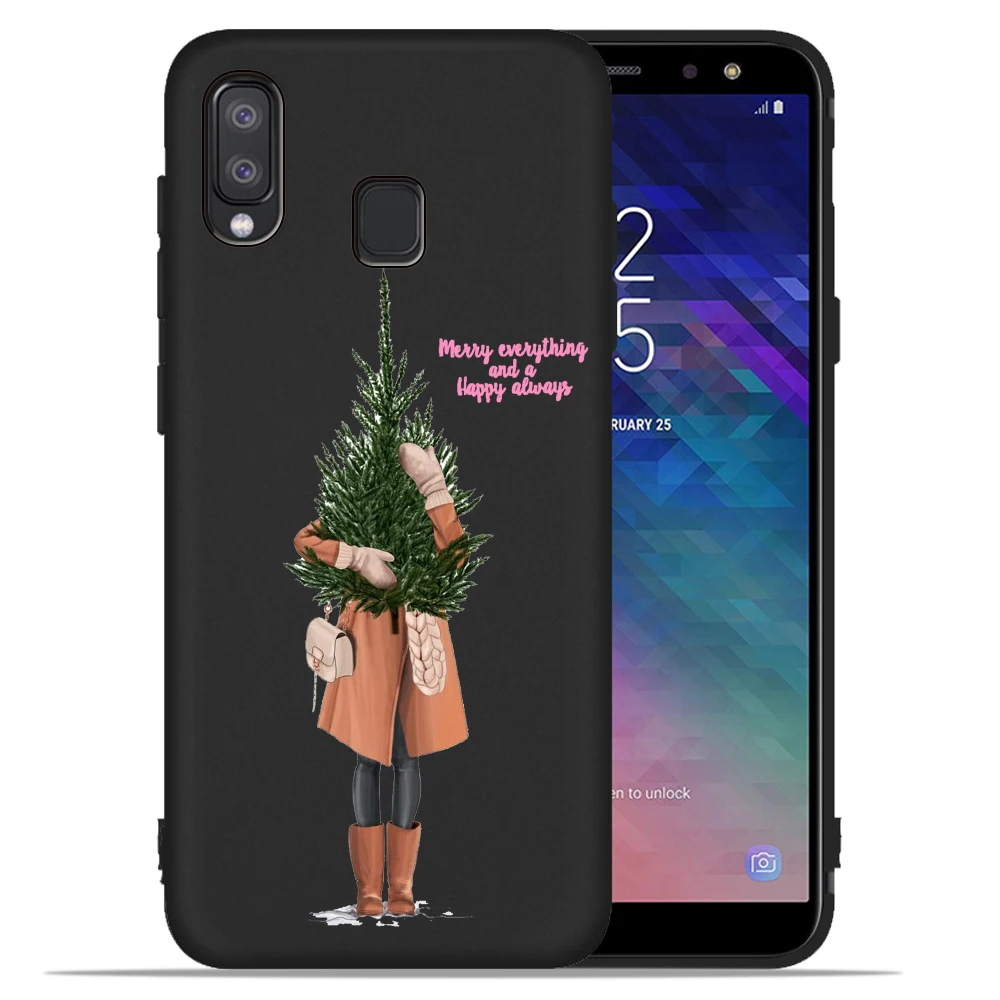 Рождественская роскошь Мода для девочек мягкий чехол для samsung Galaxy A50 A10 A20 A10E A20E A30 A40 A60 A70 M10 M20 M30 m40 Капа