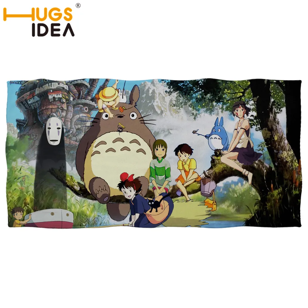 HUGSIDEA хлопковое мягкое банное полотенце спортивное пляжное s My Neighbor Totoro душевое с