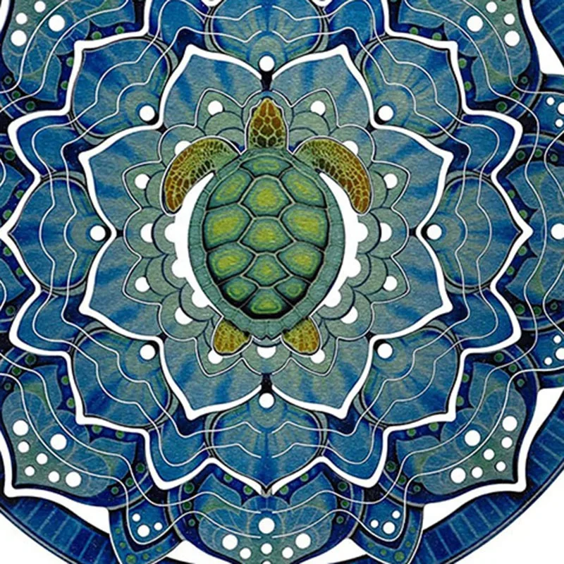 

Mandala Turtle Kinetic 3D Metal Outdoor Garden Decoration Wind Runner