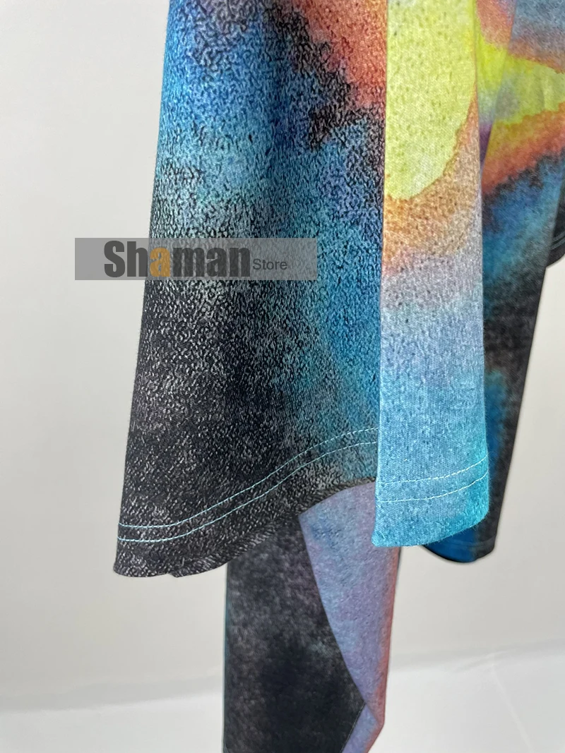 

Luxury Design Women 2021 New Summer Branded High End 1:1 Oversized T Shirt Woman Tshirts Starry Sky Printed graphic t shirts tee