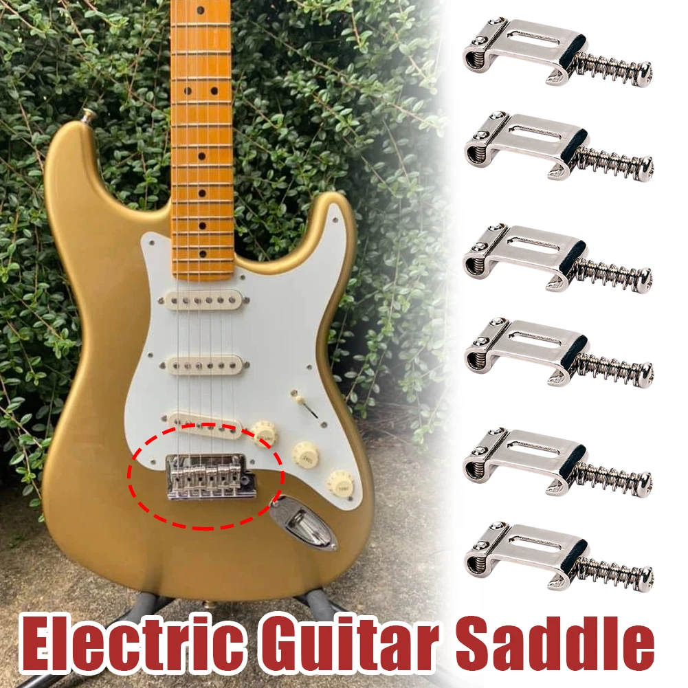 

6 roller vibrato bridge pull string code electric guitar saddle for the Stratocaster Telecaster