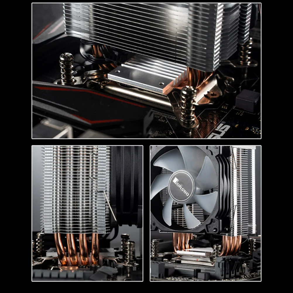 Jonsbo CR1400 PWM 4Pin 12V PC светодиодный вентилятор охлаждения RGB 4 тепловые трубы CPU кулер