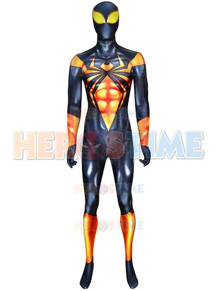 Черный костюм с 3D принтом для косплея PS4 Zentai бессонница железный изготовленный на