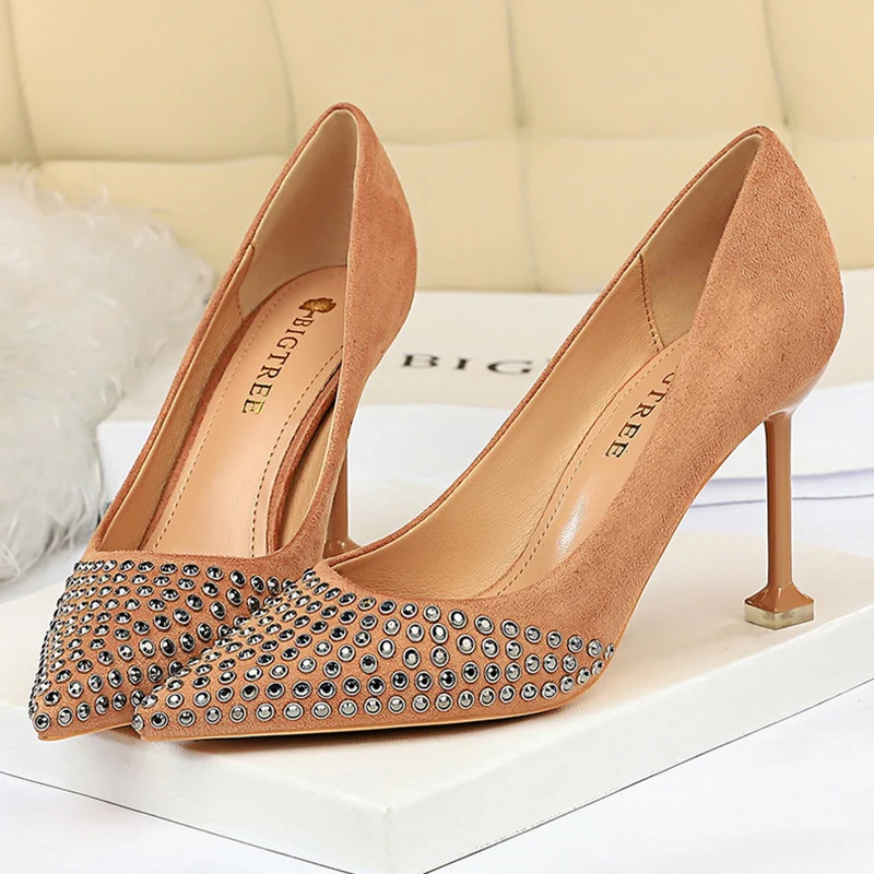 2020 женские туфли для стриптиза на высоком каблуке 9 5 см лодочки со стразами