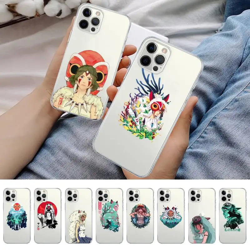 

Japanese Anime Princess Mononoke Phone Case for iPhone 11 12 13 mini pro XS MAX 8 7 6 6S Plus X 5S SE 2020 XR case