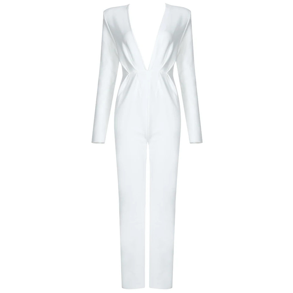 Женские сексуальные элегантные комбинезоны бандажный комбинезон женский с