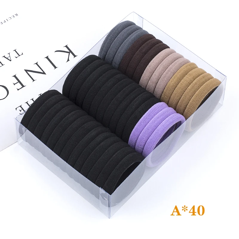 FQ559-12 KVJE, эластичные резинки для волос, посылка, 50 шт., бесшовное соединение, низкая цена, горячая Распродажа, резинки для волос, резинки для волос - Цвет: FQ559-12