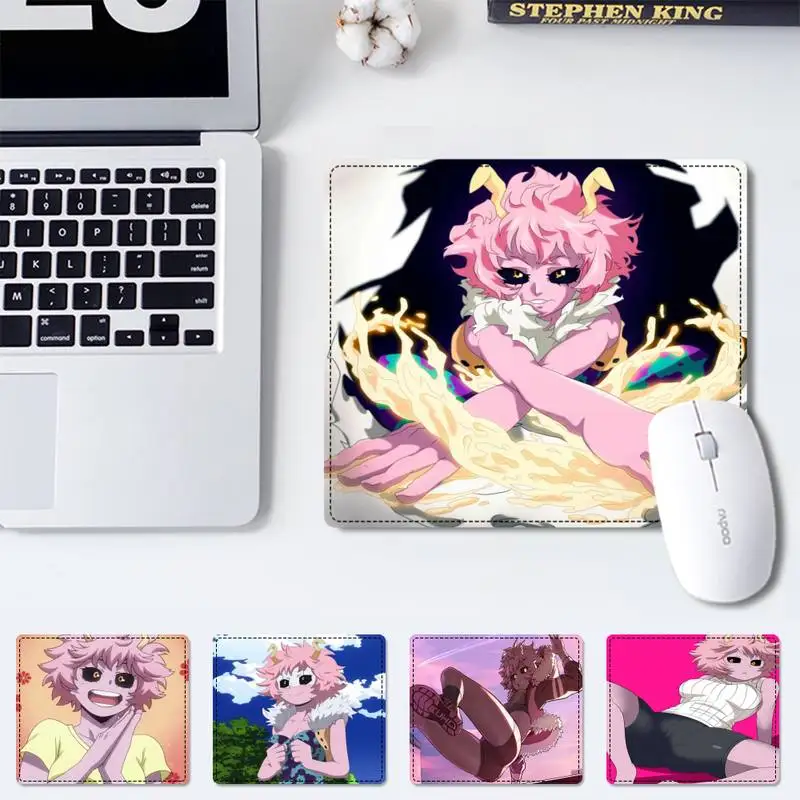 

25x29cm Hero Academia Mina Ashido office Mat Small Size Rubber Mouse Pad Gaming Player Desktop Pad Computer Laptop Mouse Pad