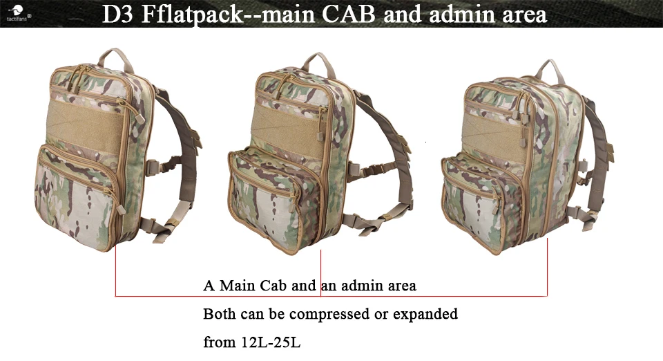 Рюкзак Flatpack D3 Plus, гидратационный нагрудный жилет, бронежилет, винтовка AK M4, вешалка, подсумок для живота, походная, Охотничья, армейская сумка унисекс