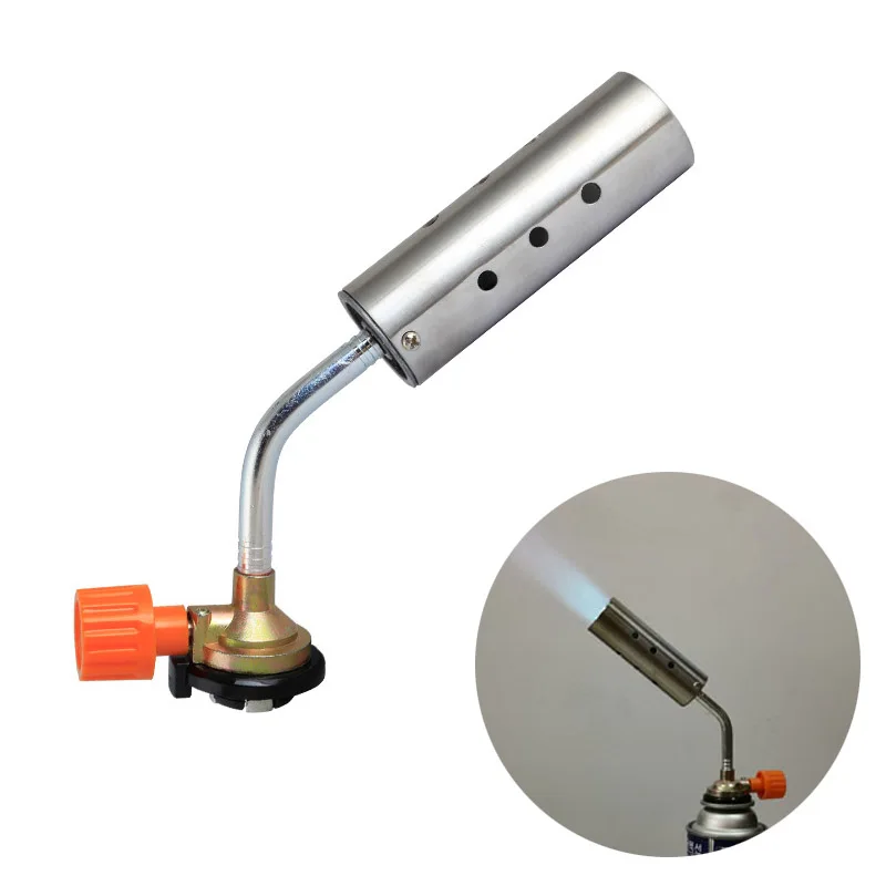 

Outdoor Camping BBQ Flame Gun Stainless Steel Spray Gun Cassette Connector Fire Ignition Tool Picnic Hand Holding Blower
