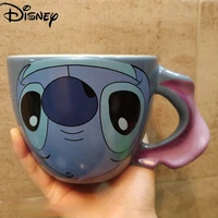 disney cute cartoon anime ceramic cup simple large capacity mug coffee cup breakfast cup collection cup